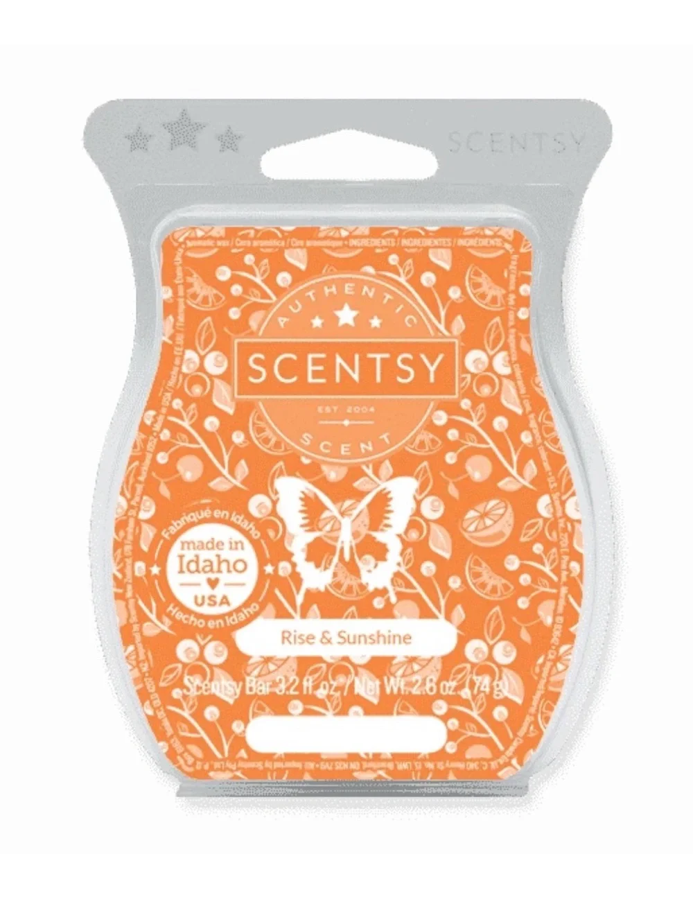 Lot of 2 Rise & Sunshine Scentsy Wax Bars 3.2 fl oz Retired NEW